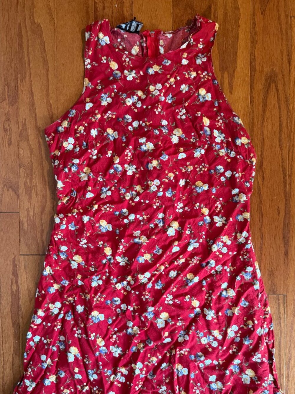 Cute red floral dress